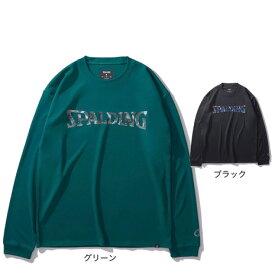 スポルディング（SPALDING）（メンズ、レディース）バスケットボールウェア 長袖 Tシャツ ジオメトリック ロゴ SMT24107