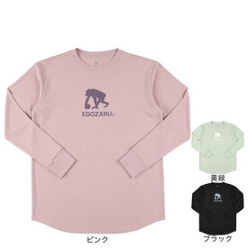 エゴザル（EGOZARU）（メンズ、レディース）バスケットボールウェア ラインロゴ バックプリント 長袖Tシャツ EZFW25ULS008