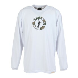 インザペイント（IN THE PAINT）（メンズ、レディース）バスケットボールウェア ナチュラル サークルカモ 長袖シャツ ITP25422WHT