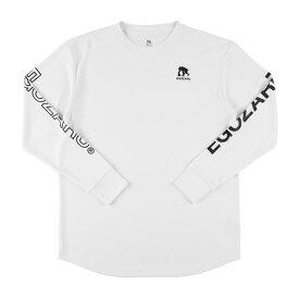 エゴザル（EGOZARU）（メンズ、レディース）バスケットボールウェア ワンサイドラインスリーブロゴ ロングスリーブTシャツ EZFW25ULS001