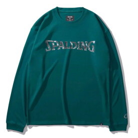スポルディング（SPALDING）（メンズ、レディース）バスケットボールウェア 長袖 Tシャツ ジオメトリック ロゴ SMT24107SP