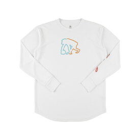 エゴザル（EGOZARU）（メンズ、レディース）バスケットボールウェア マルチスクリプト ロゴ 長袖Tシャツ EZFW25ULS014