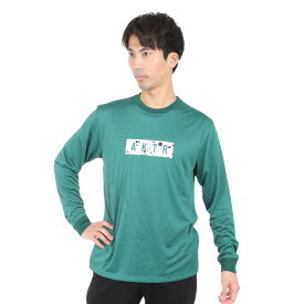 アクター（AKTR）（メンズ、レディース）バスケットボールウェア SPLASH ボックスロゴ 長袖Tシャツ SPORTS 223-013005 GR 速乾