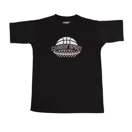 エックスティーエス XTS 買収 ジュニア ドライ 吸汗速乾 メッセージTシャツ バスケットボールウェア 評価 BLK キッズ 751G1CD4417