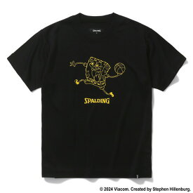 スポルディング（SPALDING）（キッズ）バスケットボールウェア ジュニア Tシャツ スポンジ・ボブ SJT24062SBK 速乾 UVカット