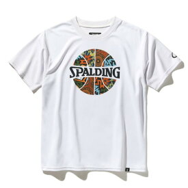 スポルディング（SPALDING）（キッズ）バスケットボールウェア ジュニア Tシャツ アフリカン バティック ボールプリント SJT25053