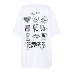 エゴザル（EGOZARU）（メンズ、レディース、キッズ）バスケットボールウェア マルチビハインドオーバーサイズ半袖Tシャツ EBSS26UST001C002