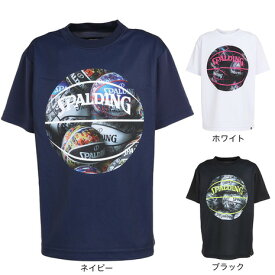 スポルディング（SPALDING）（キッズ）バスケットボールウェア ジュニア Tシャツ ボールプリント SJT23052