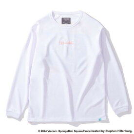 スポルディング（SPALDING）（キッズ）バスケットボールウェア ジュニア 長袖 Tシャツ スポンジ・ボブ ビッグフェイス SJT24169SWH