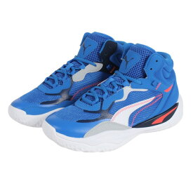 プーマ（PUMA）（キッズ）ジュニアバスケットシューズ バッシュ プレイメーカー プロ ミッド 37833008