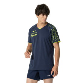 ミズノ（MIZUNO）（メンズ、レディース）バレーボールウェア N−XTプラクティスシャツ 半袖Tシャツ V2MAB00214 速乾