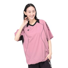 デサント（DESCENTE）（メンズ、レディース）ピステ カラー バレーボールウェア 半袖 シャツ 重ね着 DX-B2410XB PK02
