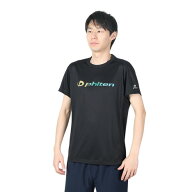 ファイテン（PHITEN）（メンズ、レディース）半袖 RUKUシャツ グラデーション ブラック 3124JG61910