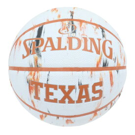 スポルディング（SPALDING）（メンズ）バスケットボール 7号球 テキサス ロングホーンズ マーブル ラバー 84-915J