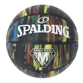 スポルディング（SPALDING）（メンズ、レディース）バスケットボール 6号球 マーブル ブラック ラバー 84-407Z
