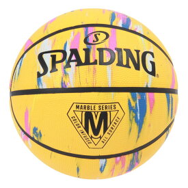 スポルディング（SPALDING）（メンズ、レディース）バスケットボール 6号球 マーブル イエロー ラバー 84-410Z