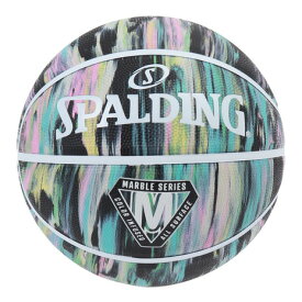 スポルディング（SPALDING）（メンズ、レディース、キッズ）バスケットボール 6号球 マーブル ブラックパステル ラバー 84-414Z
