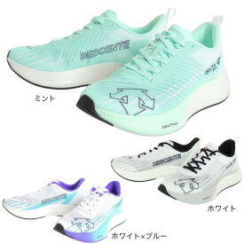 【スーパーSALE期間限定！40％OFF！】デサント（DESCENTE）（メンズ）ランニングシューズ デルタプロテンポ SO123RRN12 スニーカー トレーニング レース クッション