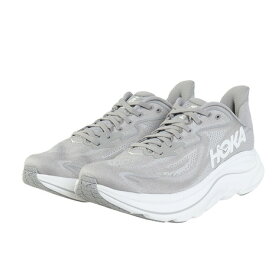 【10%OFFクーポン対象！8/14まで】ホカ（HOKA）（メンズ）ランニングシューズ ジョギングシューズ クリフトン 10 グレー 1162030-STLLR スニーカー ラン ウォーク 超軽量 クッション性 通気性