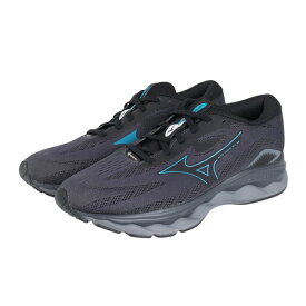 ミズノ（MIZUNO）（メンズ）ランニングシューズ ウエーブセレンGTX ブラック ブルー J1GC246001 スニーカー ジョギングシューズ 防水性 クッション性 安定性