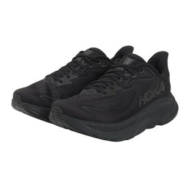 ホカ（HOKA）（メンズ）ランニングシューズ ジョギングシューズ クリフトン 10 ワイド ブラック 1162032-BBLC スニーカー ラン ウォーク 超軽量 クッション性