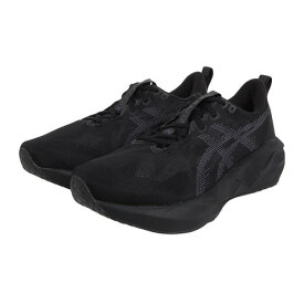 アシックス（ASICS）（メンズ）ランニングシューズ ノヴァブラスト 5 ワイド ブラック グレー 1011B975.002 スニーカー ジョグ クッション性