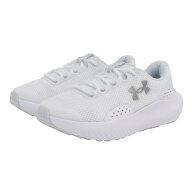 アンダーアーマー（UNDER ARMOUR）（レディース）ランニングシューズ チャージドサージ4ワイド ホワイト …