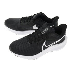 ナイキ（NIKE）（レディース）ランニングシューズ エア ズーム ペガサス 39 ワイド ブラック ホワイト DM0173-001 スニーカー 厚底 プレート 駅伝 マラソン