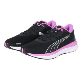 プーマ（PUMA）（レディース）ランニングシューズ レディース 黒 エレクトリファイ ニトロ 2 ブラックパープル 37689802 スニーカー