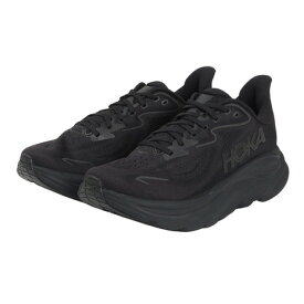 ホカ（HOKA）（レディース）ランニングシューズ ジョギングシューズ クリフトン 10 ブラック 1162031-BBLC スニーカー ラン ウォーク 超軽量 クッション性