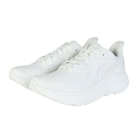 ホカ（HOKA）（レディース）ランニングシューズ ジョギングシューズ クリフトン 10 ホワイト 1162031-WWH スニーカー ラン ウォーク 超軽量 クッション性 通気性