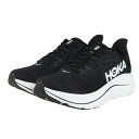 ホカ（HOKA）（レディース）ランニングシューズ ジョギングシューズ クリフトン 10 ワイド ブラック ホワイト 1162050…