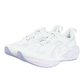 【10％OFFクーポン対象！5/21まで】アシックス（ASICS）（レディース）ランニングシューズ ジョギングシューズ ノヴァブラスト 5 ホワイト パープル 1012B765.103
