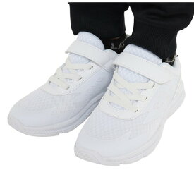 GS-9（GS-9）（キッズ）ジュニア ランニングシューズ 白 GSー001 WHT 793GS2MS6000 WHT スニーカー 普段使い タウン 学校 通学 運動靴 外遊び ホワイト