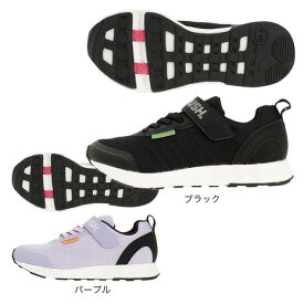 ムーンスター（MoonStar）（キッズ） ジュニア ランニングシューズ 黒 ラブラッシュ LV パープル ブラック 1085 12295536 22SS スニーカー