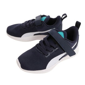 【スーパーSALE期間限定！20％OFF！】プーマ（PUMA）（キッズ）ジュニア スニーカー マジックテープ 紺 19292934 フライヤー ランナー V PS ネイビー ランニングシューズ