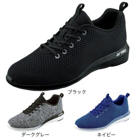 ヨネックス（YONEX）（メンズ） スニーカー パワークッション M01Y 黒 ブラック 紺 ネイビー ダークグレー ウォーキング ニット素材 通気性 軽量 クッション性