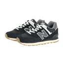 ニューバランス（new balance）（メンズ、レディース）スニーカー 574 黒 ブラック U574RUSD スポーツシューズ 靴