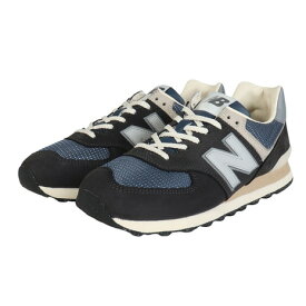 ニューバランス（new balance）（メンズ、レディース）スニーカー スポーツシューズ 574 ブラック グレー U574SGGD カジュアルシューズ スエード