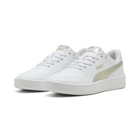 【15％OFFクーポン対象！5/21まで】プーマ（PUMA）（レディース）スニーカー スポーツシューズ コート ラリー メタリック ウィス ホワイト ゴールド 40605801 カジュアル シューズ スポーツ