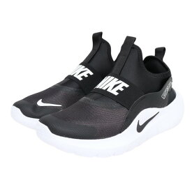 ナイキ（NIKE）（キッズ）ジュニアスニーカー スポーツシューズ フレックス ランナー 4 GS ブラック IF2893-002 着脱簡単 伸縮性 耐久性