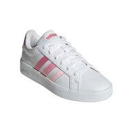 アディダス（adidas）（キッズ）ジュニアスニーカー ボーイズ スポーツシューズ グランドコート3.0 ホワ…