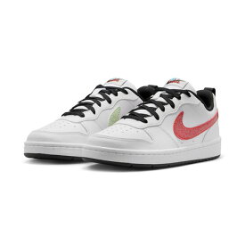 ナイキ（NIKE）（キッズ）ジュニアスニーカー スポーツシューズ コート ボロー ロー ウィン GS ホワイト IR1530-100 スポーツ カジュアル シューズ
