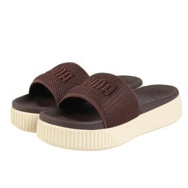 プーマ（PUMA）（レディース）シャワーサンダル プラットフォームスライドUM ブラウン 40740703