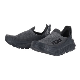 ホカ（HOKA）（メンズ、レディース）スニーカー リストア TC レギュラー ブラック 1134532-BBLC リカバリー リラックス シューズ スリッポン 厚底