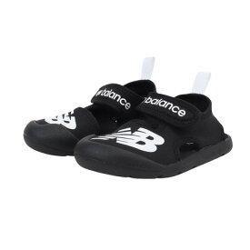 ニューバランス（new balance）（キッズ）ジュニアストラップサンダル CRSRv1 Sandal ブラック SYFCRSA1M 面ファスナー 日常履き 公園 水遊び かわいい