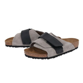 ビルケンシュトック（BIRKENSTOCK）（メンズ）ストラップサンダル キョウト グレー ブラック 1022352 ストーンコイン カジュアル 面ファスナー タウン 街履き