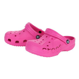 クロックス（crocs）（キッズ）ジュニアサンダル バヤ クロッグ キッズ フラッシュピンク 207013-6QQ-2023 スポーツ シャワサン レジャー プール サボサンダル