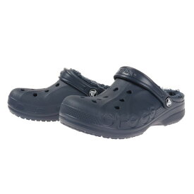 クロックス（crocs）（キッズ）サンダル ジュニア 紺 バヤ ラインド クロッグ キッズ Baya Lined Clog ネイビー 207500-463-2022 ボア付 サボサンダル