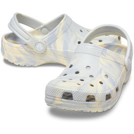クロックス（crocs）（キッズ）ジュニアサンダル クラシック マーブル クロッグ キッズ 207464 レジャー プール タウン サボサンダル
